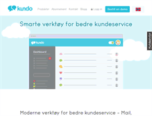 Tablet Screenshot of kundo.no